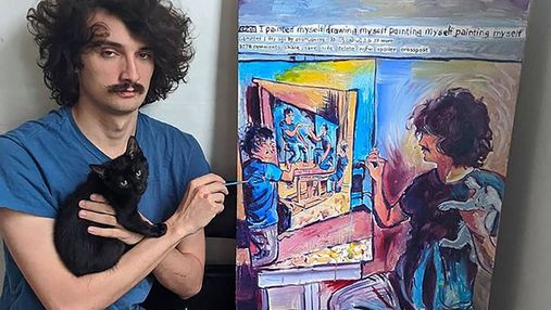 Автопортрет автопортрета: художник малює серію картин самого себе
