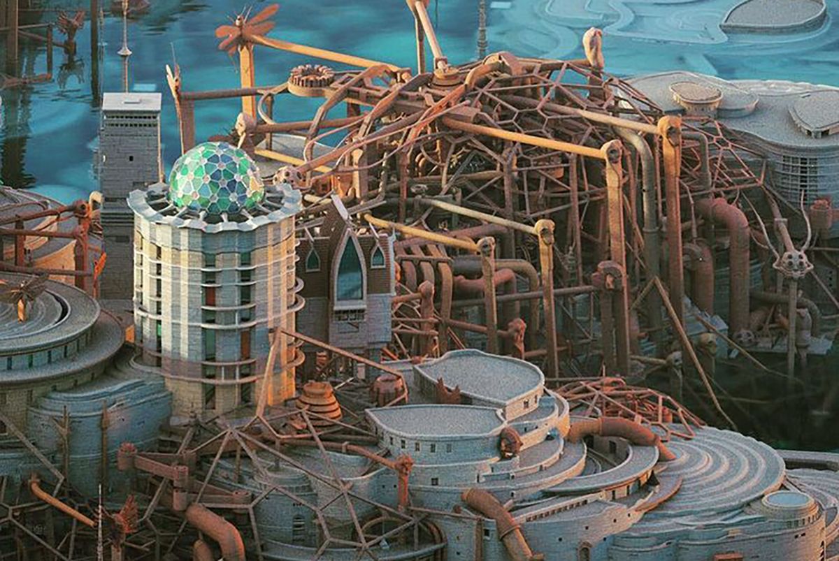 Футуристические пейзажи Метью Борретта Футуристические пейзажи Метью Борретта