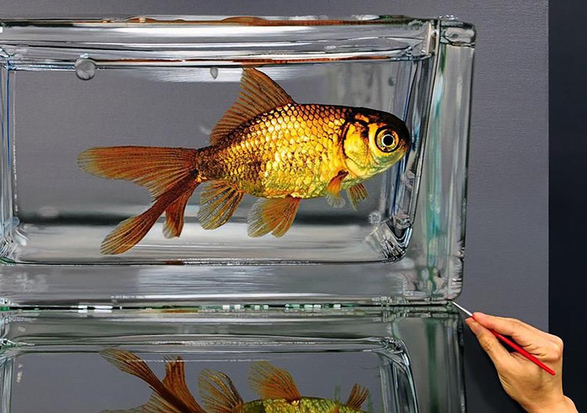 Корейський художник малює картини, схожі на фотографії Корейський художник малює картини, схожі на фотографії