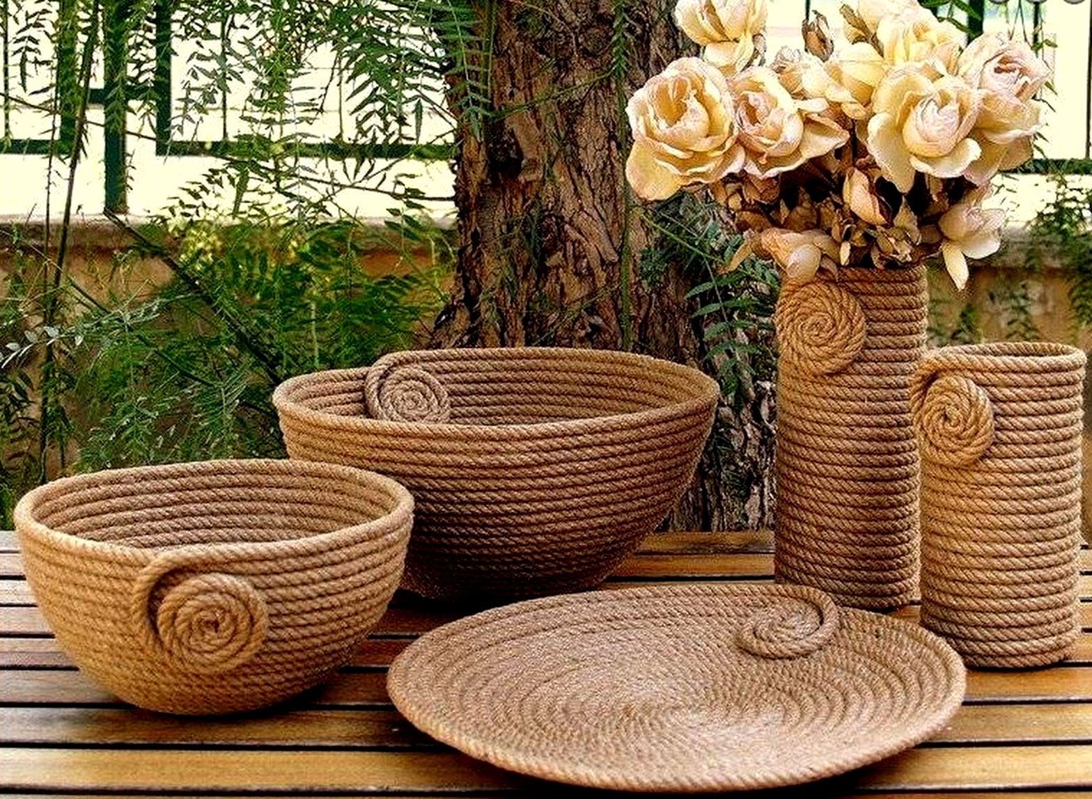 Изысканные вещи из хозяйственного шнурка Изысканные вещи из хозяйственного шнурка