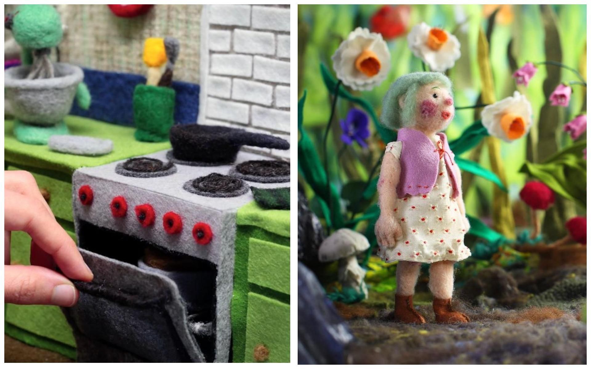 Анимация из валяной шерсти Анимация из валяной шерсти