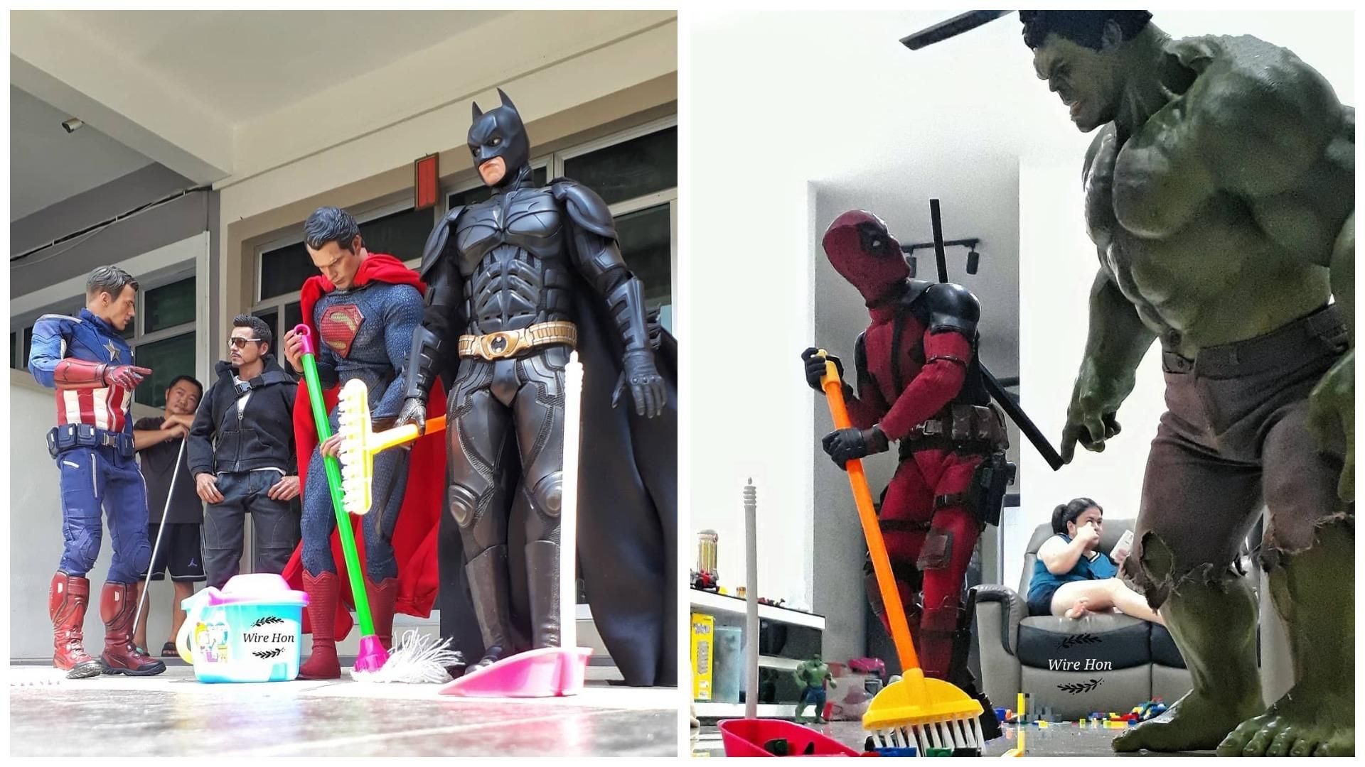 Супергерої допомагають по господарству Супергерої допомагають по господарству