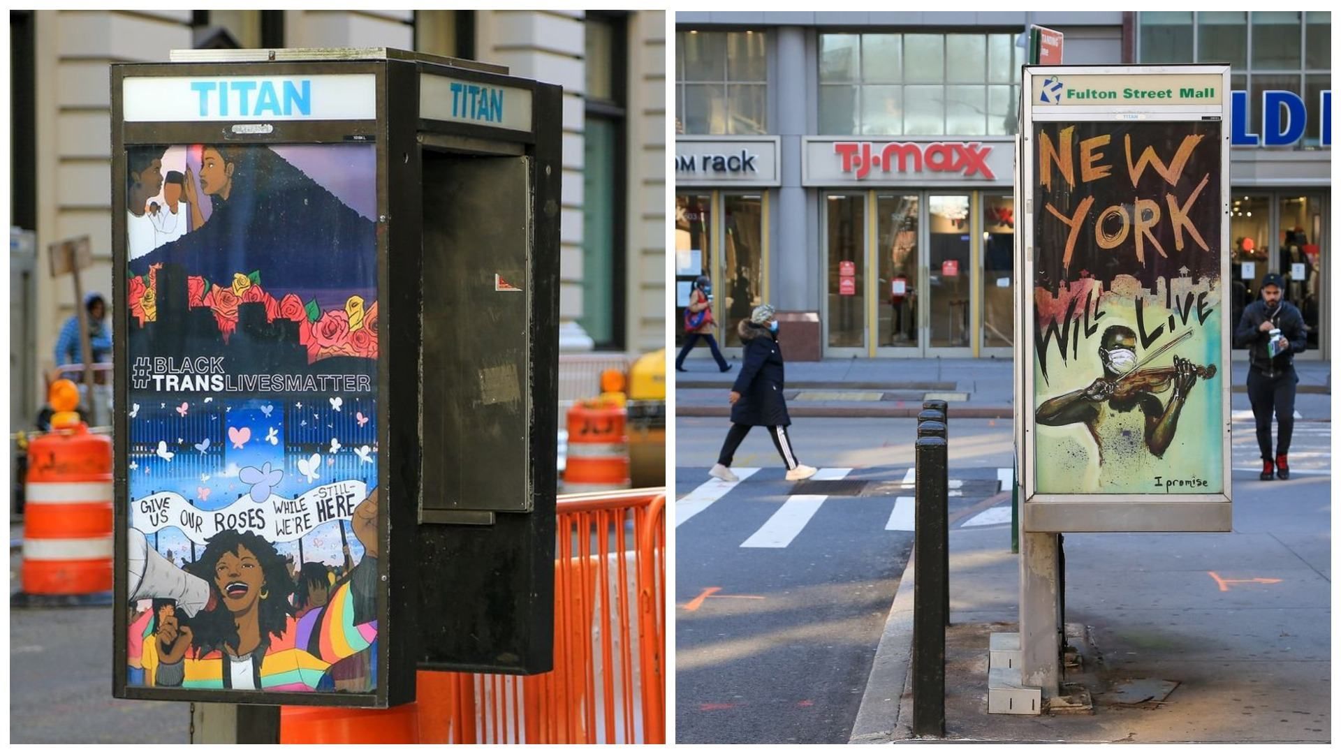 Нью-Йорк: мистецькі твори замість реклами на таксофонах
