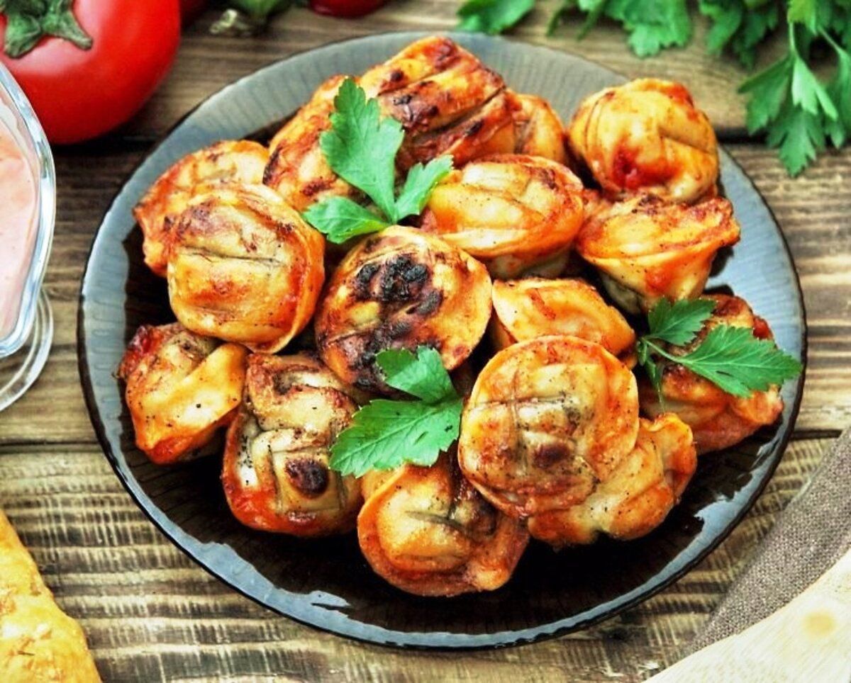 Пельмени на мангале Пельмени на мангале