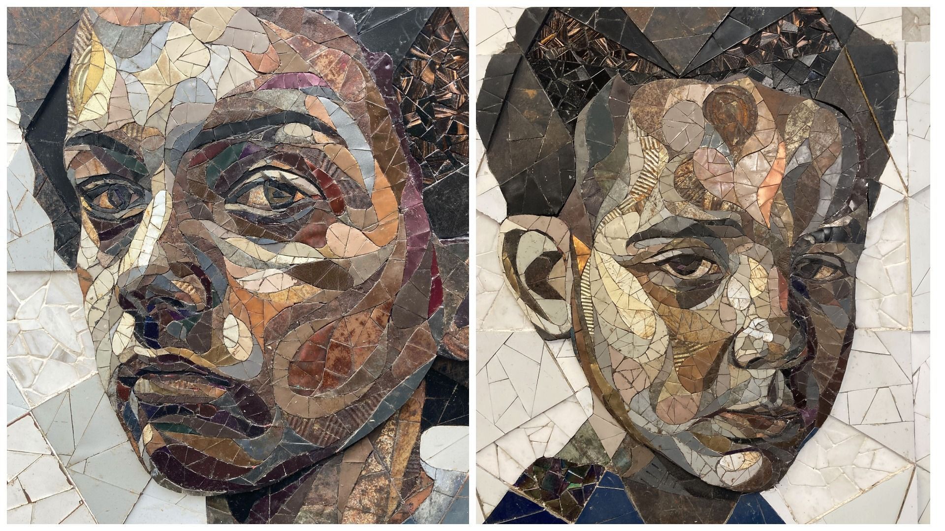 Художник створює портрети з металобрухту Художник створює портрети з металобрухту