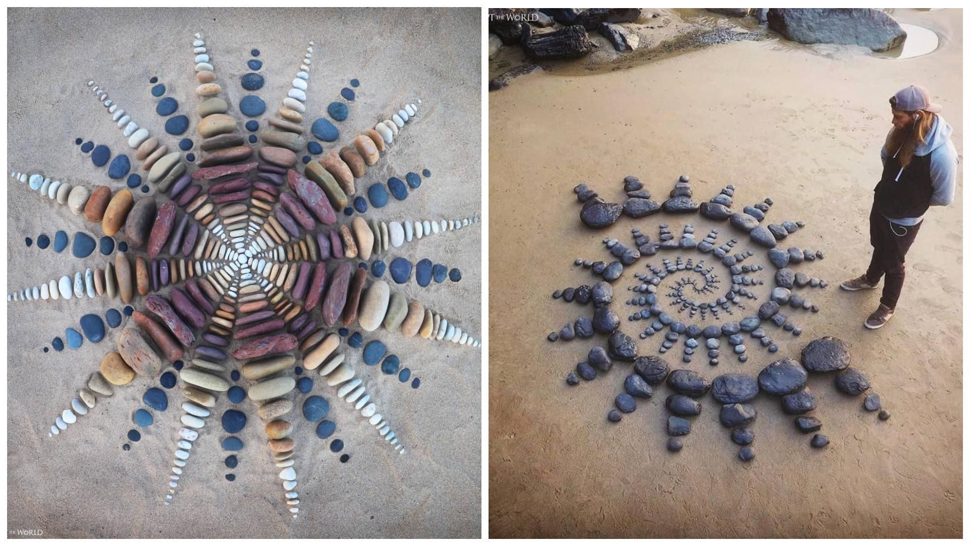 Британский художник создает из камней невероятные композиции Британский художник создает из камней невероятные композиции