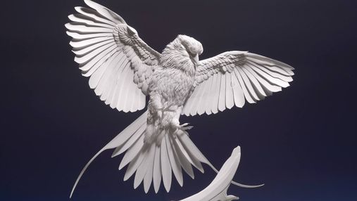 Необычайная реалистичность: художник создает бумажные скульптуры животных
