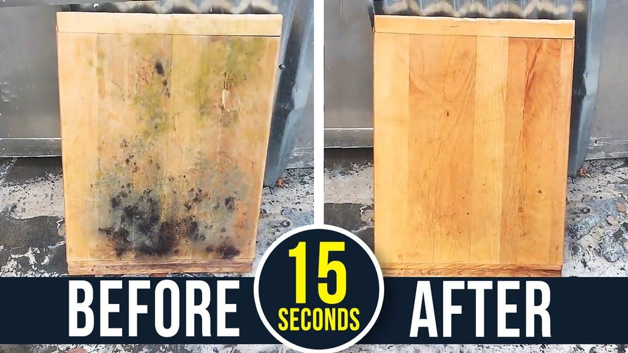 Як відчистити дерев'яну дошку для нарізання від чорних плям