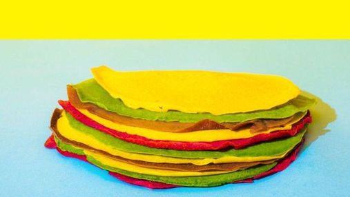 Цветные блины, которые точно понравятся всем: готовим завтрак без химии и сахара