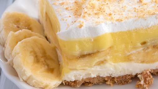 Десерт выходного дня: приготовьте дома диетический творожный пирог с бананами